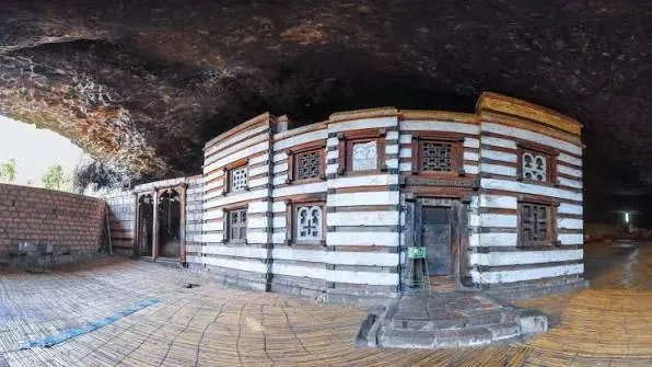 Yemrehanna Kristos built-up cave church near Lalibela